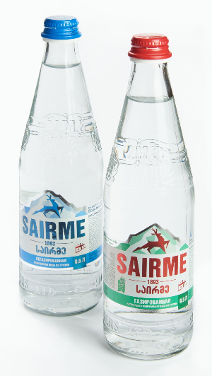 Вода Саирме В АССОРТИМЕНТЕ в стеклянной бутылке 0,5 л
