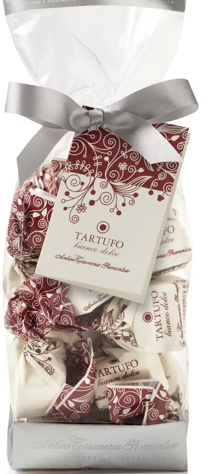 Antica Torroneria Piemontese Трюфель белый шоколад с фундуком в мягком пакете 200 гр