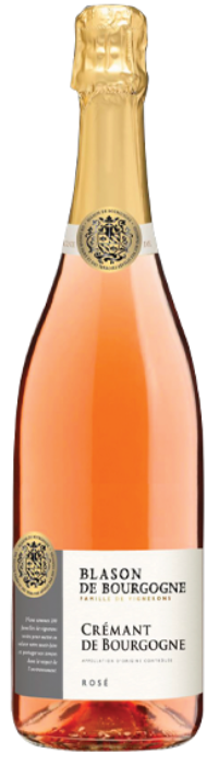 Игристое вино Cremant de Bourgogne Brut Rose Blason de Bourgogne